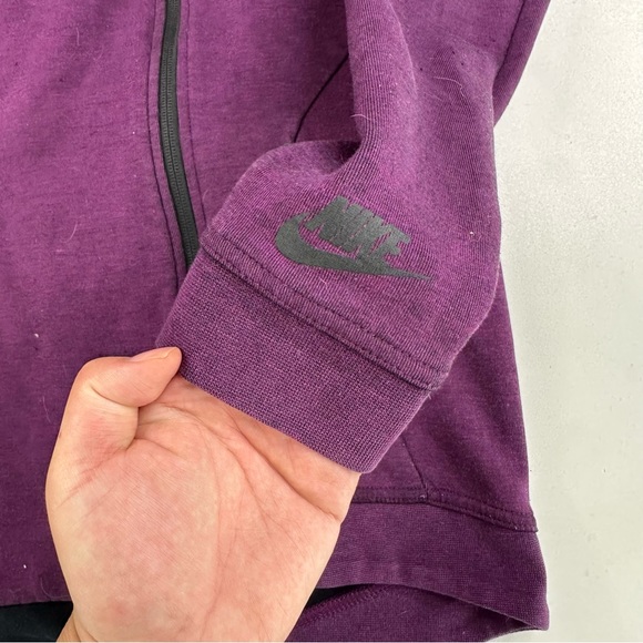 Nike Tech Fleece Asymmetrical Hoodie Women’s Sz M - Picture 5 of 7